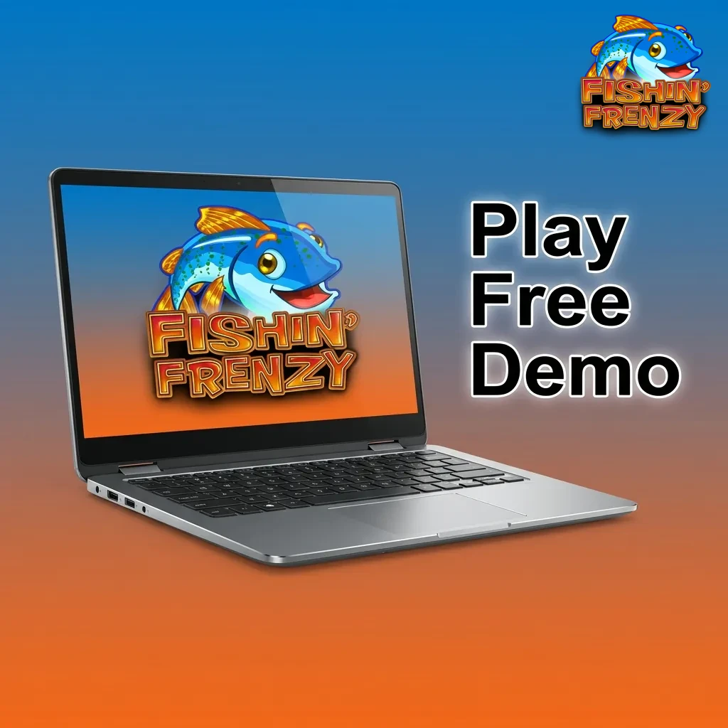 Player testing Fishin Frenzy slot game demo mode to learn features and gameplay mechanics before wagering real money